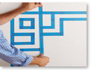 Masking a design to create an accent